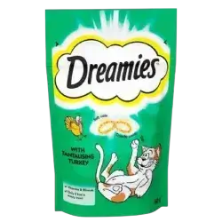 Dreamies Cat Biscuit Turkey Flavour 60g