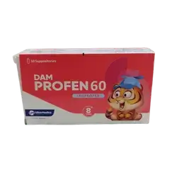 Dam Profen 60mg 10 Suppositories _ Ultra Medica
