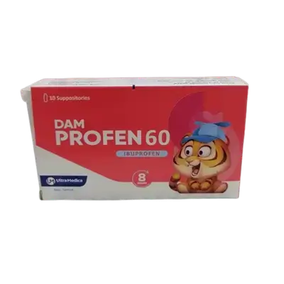 Dam Profen 60mg 10 Suppositories _ Ultra Medica