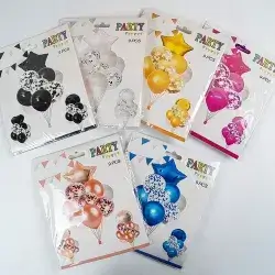 Set of 10 colorful balloons
