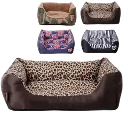 E174 – Leopard & Zebra Print Pet Bed
