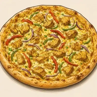 Chicken And Vegetable Pizza