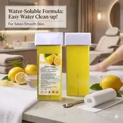 Lemon Water-Soluble Roll-On Depilatory Wax