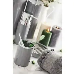 Lenox Toothbrush Holder Grey Plastic
