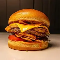 Beef Burger with Doritos