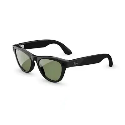 Ray-Ban Meta Skyler Smart Glasses (Gen 2) — Shiny Black with Green Lenses