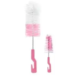 Bottle and Nipple Cleaning Brush Set - Pink