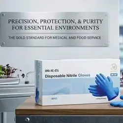 AMA GROUP Disposable Nitrile Gloves Large (100 PCS)