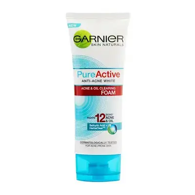 غارنييه رغوة للوجه بيور اكتيف – Garnier Pure Active Anti-Acne White Foam 100ml