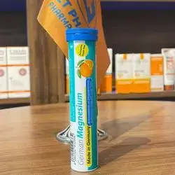 german magnesium 20 effervescent tablets with orange flavour suger free
