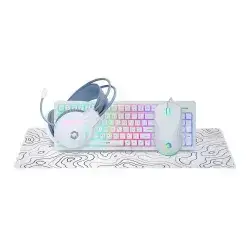 GAMEON Cypher XL 4-in-1 Gaming Bundle (Keyboard, Headset, Mouse & Mousepad) - White