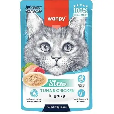Wanpy Stew Tuna & Chicken 70g