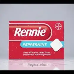 Rennie Peppermint 96chewable tab BAYER