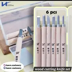 wood knife 6pcs
