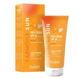 SUN Face Cream Oil-Free For All Skin Types SPF50 High Protection 50ml _ FARMONA