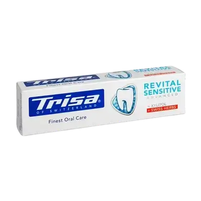 Revital Sensitive Advanced + Xylitol + Swiss Herbs Toothpaste 75ml _ Trisa