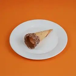Pistachio Empty Cone Biscuit 1 Piece
