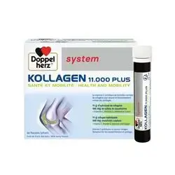 kollagen 11.000 plus joint health and mobility 11g collagen hydrolysate 100mg chondroitin sulphate 30 single dose bottles _ doppel herz