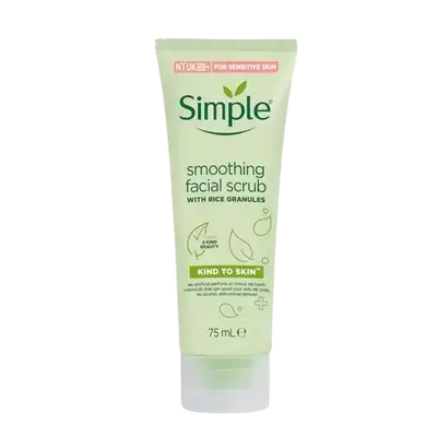 Smoothing Facial Scrub with Rice Granules 75ml _ Simple
