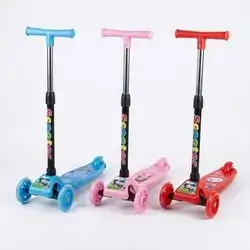 Compact Kids 3-Wheel Kick Scooter – Assorted Random Colors
