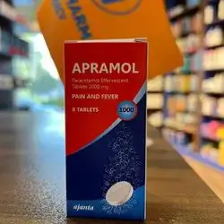 APRAMOL PARACETAMOL EFFERVESCENT TABLET 1000MG 8 TABLET