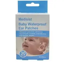 Baby Waterproof Ear Protector for Bathing 30pcs, Self-Adhesive Ear Cover Sticker for kids, Newborn Baby Ear