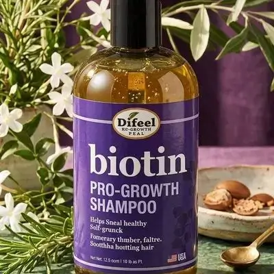 Difeel Biotin Pro-Growth Shampoo.