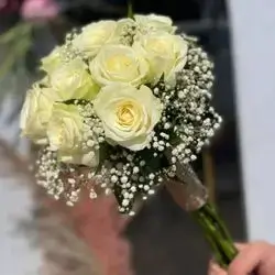 Natural Rose Bridal Bouquet