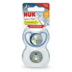 NUK space night 2/box 0-6m