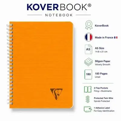 Notebook,french , A5 Size,180 pages.
