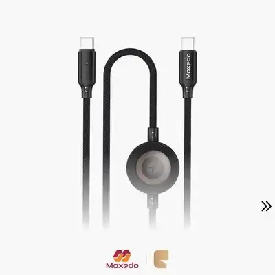 Moxedo 2-in-1 60W PD Charging Cable with Wireless Apple Watch Charger – Nylon Braided