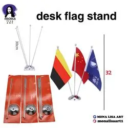 Desk flag stand