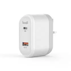 Budi Type-C PD Charger 5V / 9V / 12V QC3.0+ - White / 18W