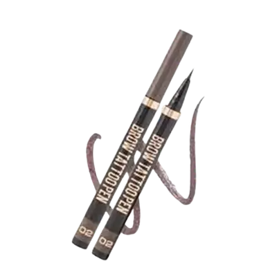 Brow tattoo pen long lasting eyebrow liner 02 brunette _ STELLARY