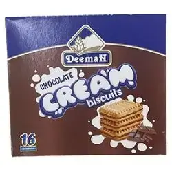 Deemah Bsicuit Cream Choco 27gx16