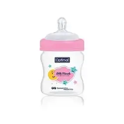 Breast-Like Extra Wide Neck Feeding Bottle 150ml (+0) - Pink