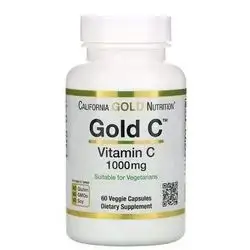 California Gold Nutrition Gold C – Gold Standard Ascorbic Acid Vitamin C – 1,000 mg – 60 Veggie Capsules