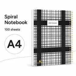 NOTEBOOK A4,100 sheet ,carton cover.