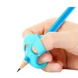 Three-Finger Pencil Grip Corrector/ Blue