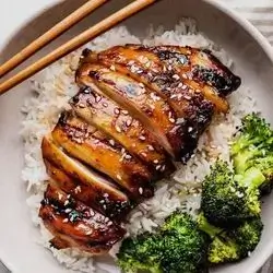 Teriyaki Chicken With Plain Rice