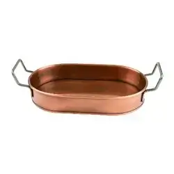 32Cm Bronze Oval Tray