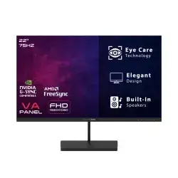 GAMEON Basic Series 22” VA - FHD 1920x1080, 75Hz, 5ms,  HDMI 1.4 Port, Built-in 1W Speakers, GB22F75 - Black