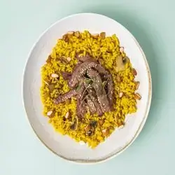 Steak Mushroom Rice