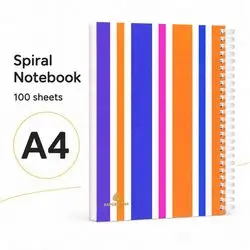 NOTEBOOK A4,100 sheet ,plastic cover.