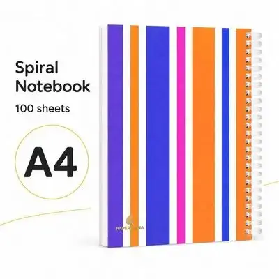 NOTEBOOK A4,100 sheet ,plastic cover.