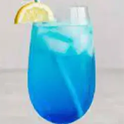 Lemonade And Strawberry Blue Mocktail