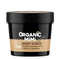 Body Scrub Organic Macadamia Oil Coffee & Cinnamon 120g _ ORGANIC MiMi