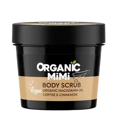 Body Scrub Organic Macadamia Oil Coffee & Cinnamon 120g _ ORGANIC MiMi