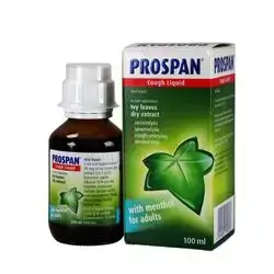 Prospan cough liquid with menthol for adults 100ml