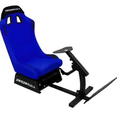 Deadskull Racing Simulator Seat Chair & Stand – Blue Shimo